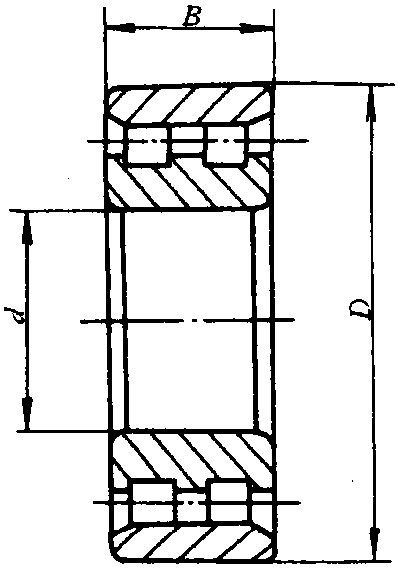 7.NN型双列圆柱滚子轴承(GB/T 285—1994)